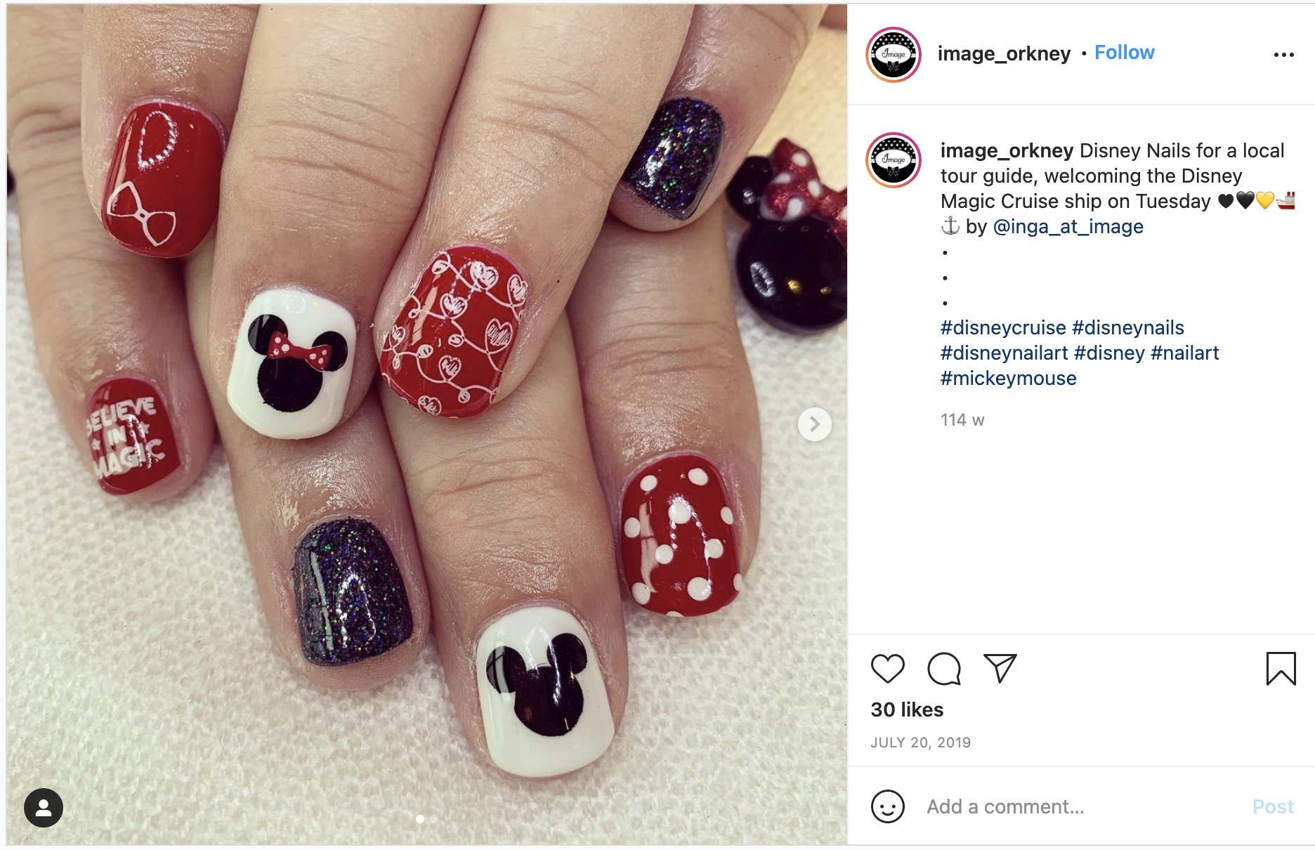 Minnie Mouse Inspired Nail Art Tutorial
