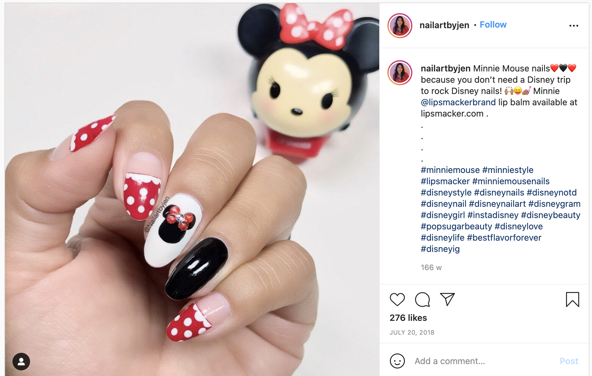 Rose Gold Minnie Mouse Nails  Disney Nail Art! – NailsByErin