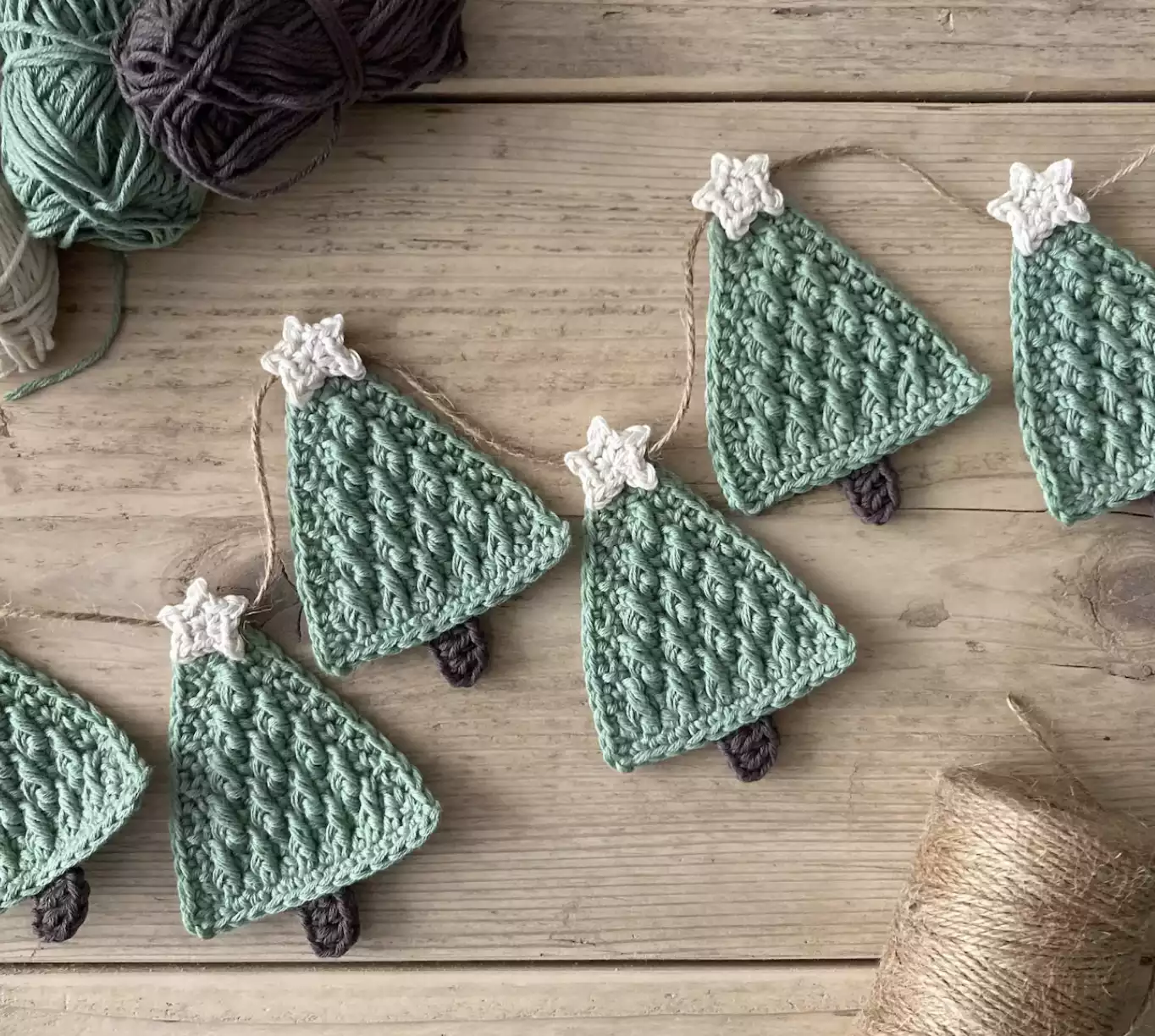 Christmas Tree Decoration and Garland Crochet Pattern