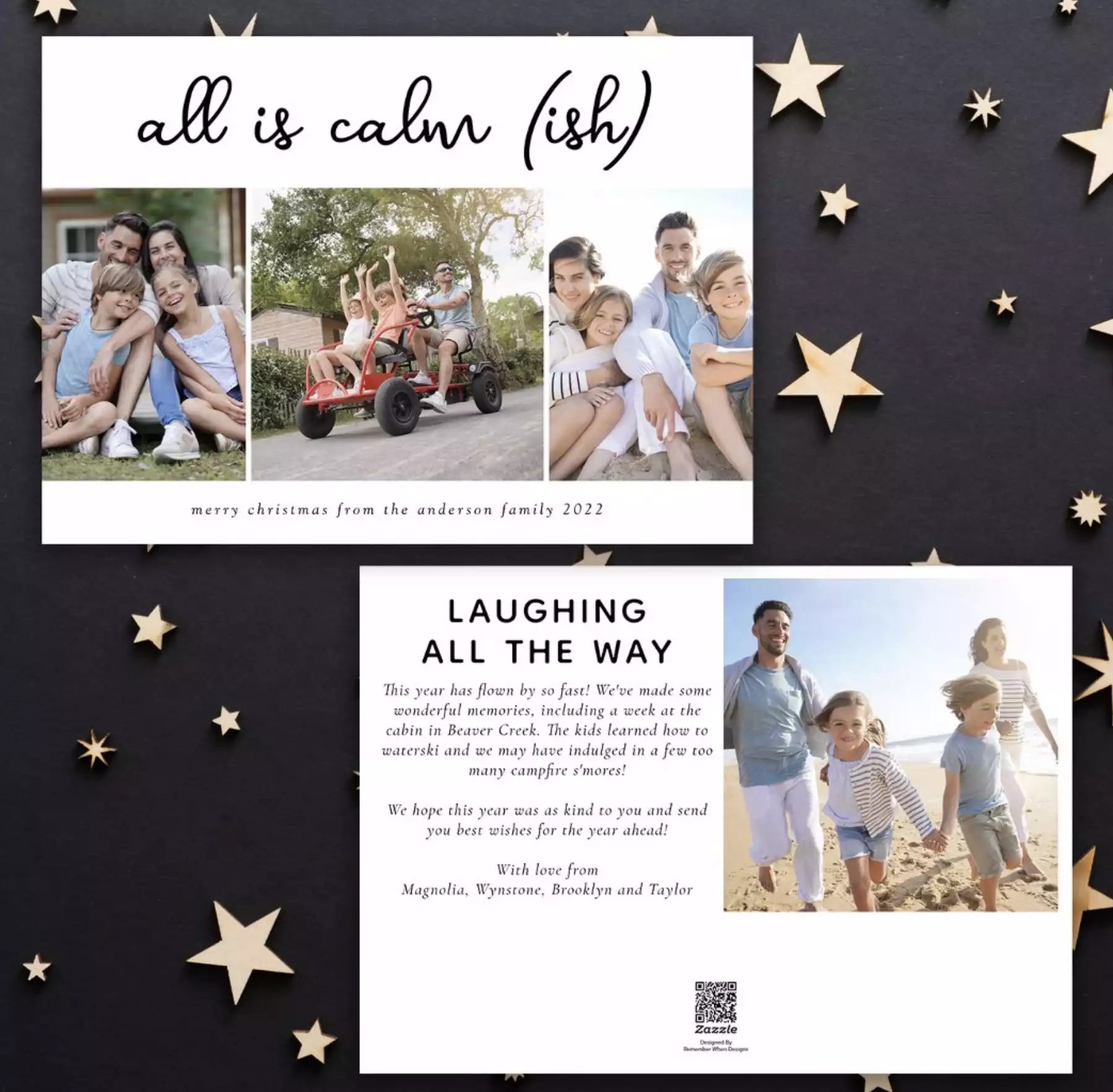 Photo Christmas Card | All is Calm (ish)