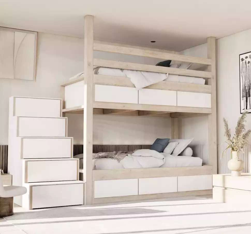 DIY Built in Bunk Bed Plans