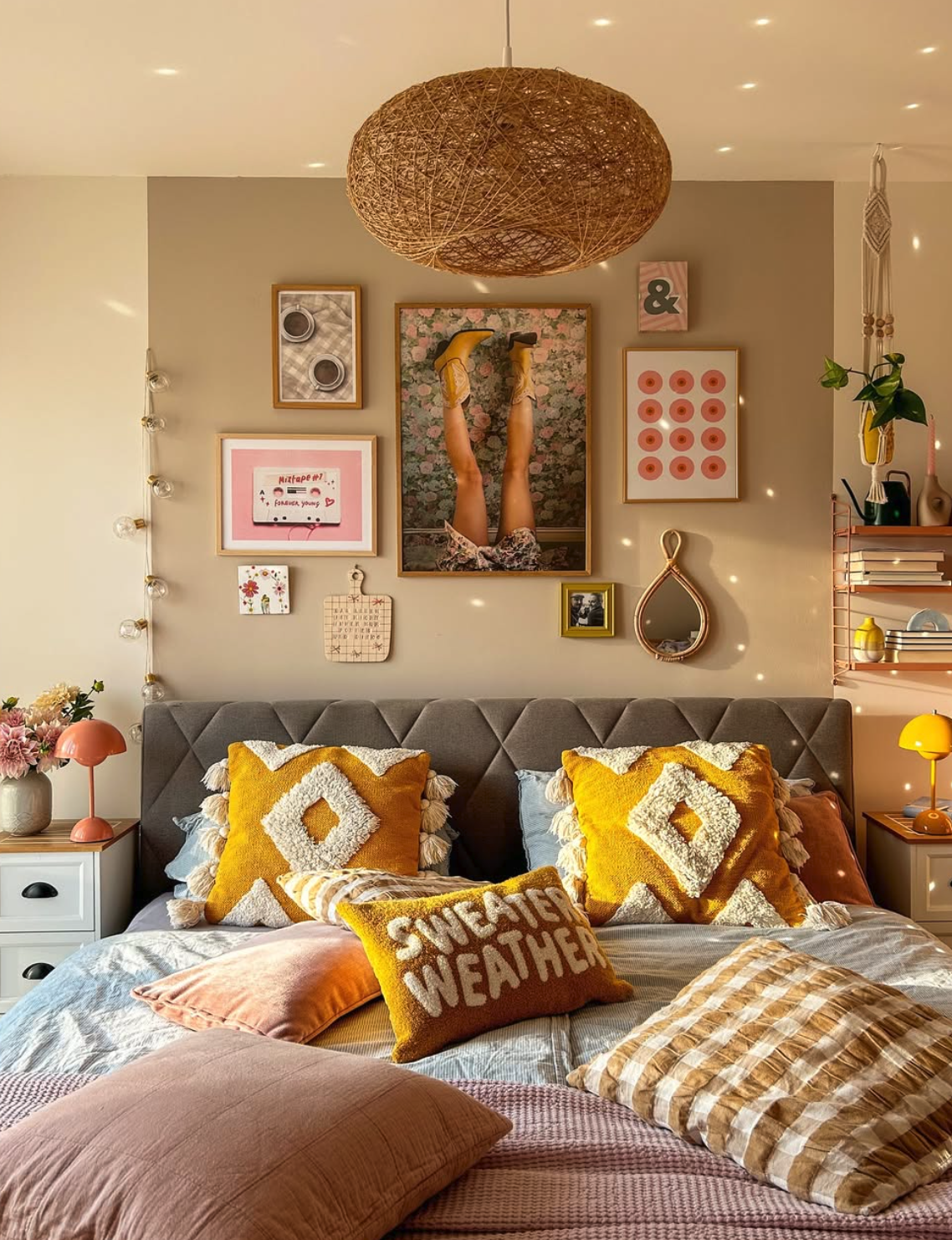 Lighting has the power to completely transform the mood of a room. Whether it’s swapping out old lampshades, adding string lights, or installing a dimmer switch, new lighting can make your bedroom feel cozier and more inviting. The right lighting layers—ambient, task, and accent—add depth and functionality.