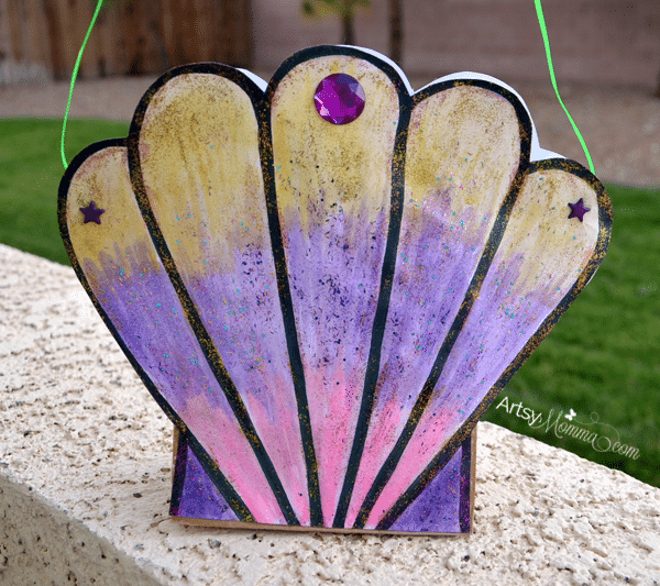 Seashell Mermaid Purse Craft including a Seashell Template