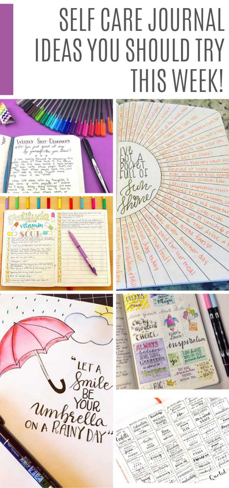 Self Care Journal Ideas You Need In Your Bullet Journal {It's time to ...