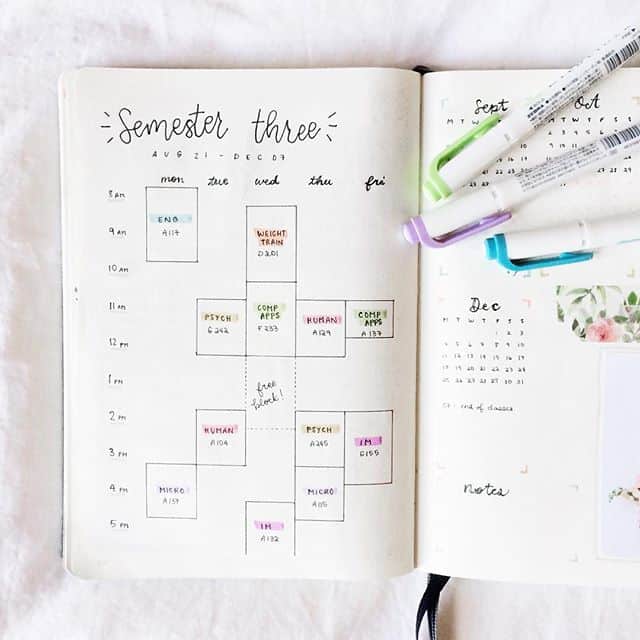 Creative School Bullet Journal Layouts {to help you stay on top of your ...