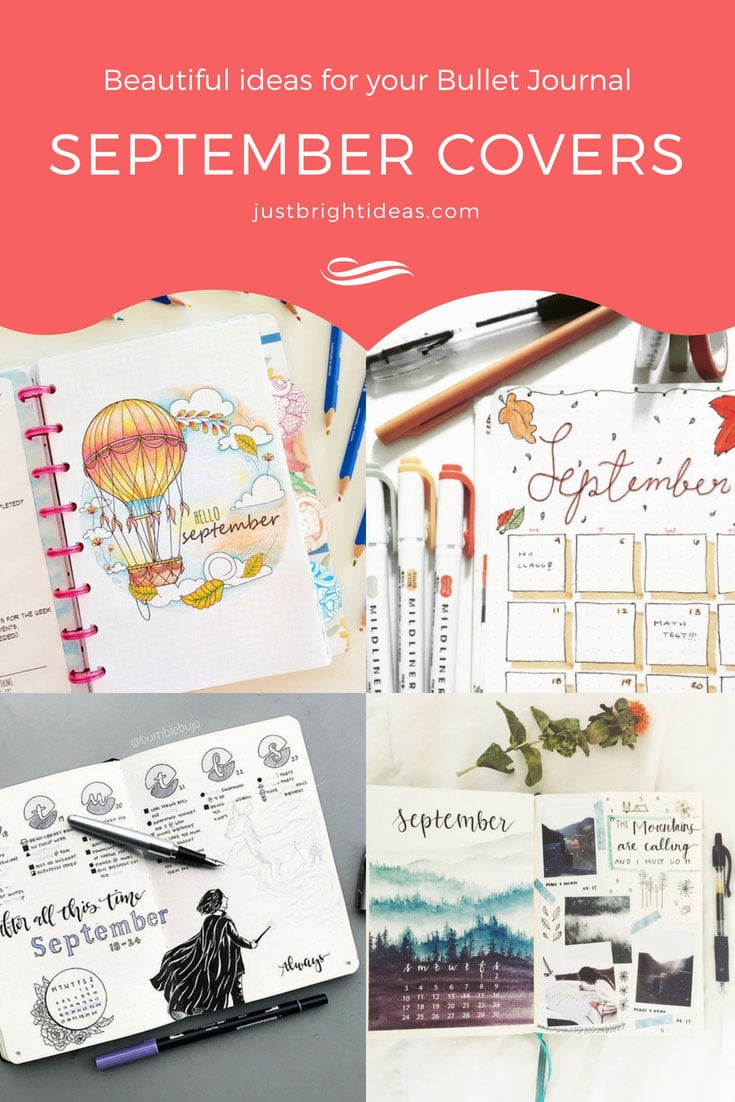 10 September Bullet Journal Cover Pages to Inspire You