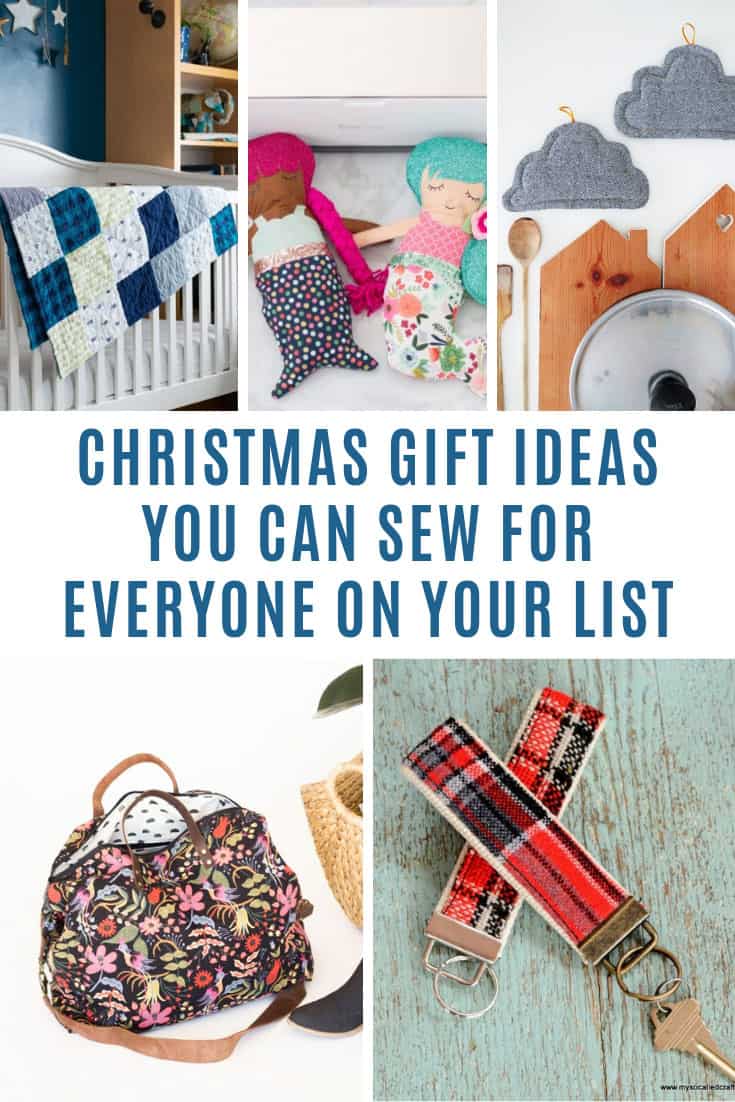 So many sewing Christmas gift ideas for everyone on your list this year! #sewing #christmas
