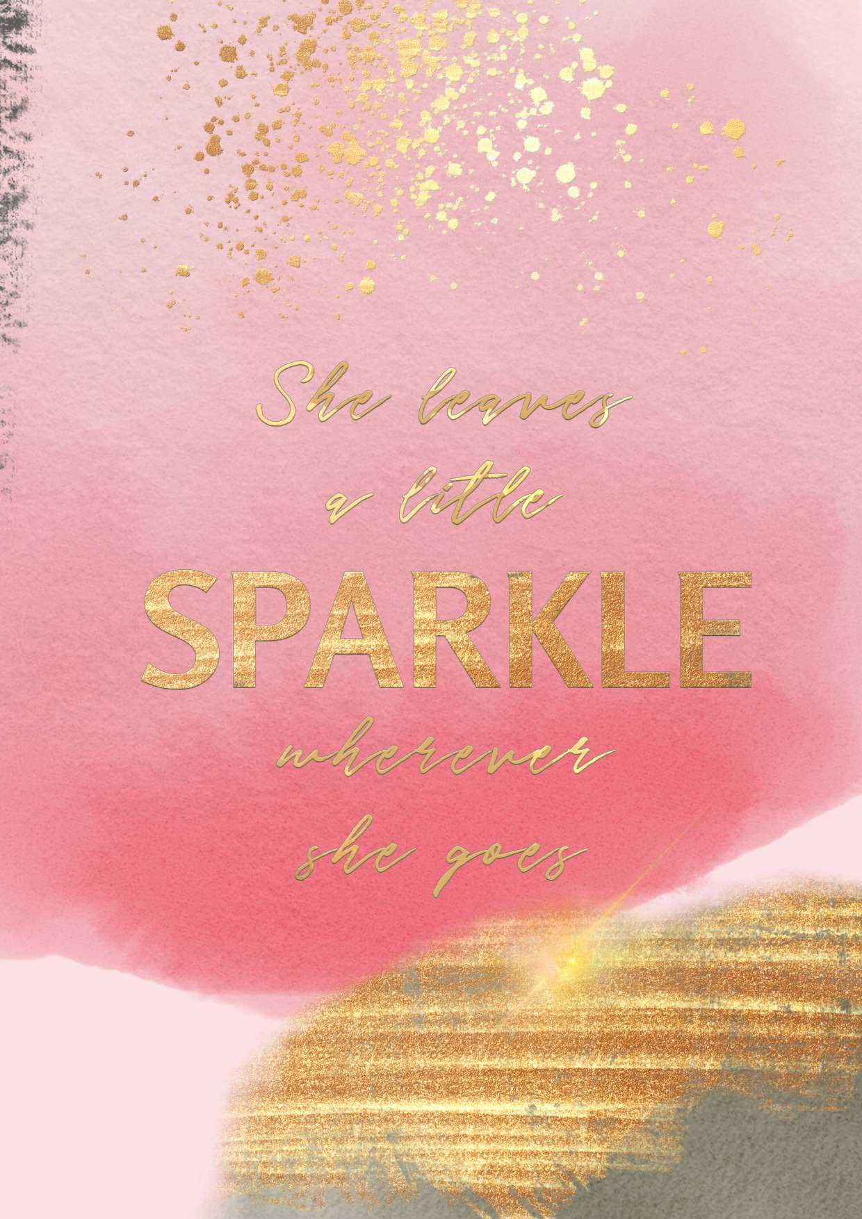 She Leaves a Little Sparkle quote... use it in your bullet journal or as a dashboard in your planner. Click through to get your free printable