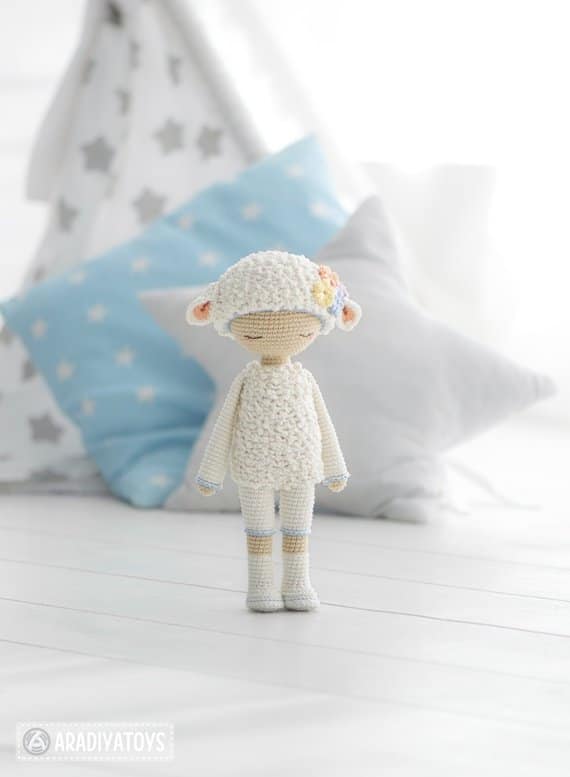 Sheep Girl Crochet Toy Pattern