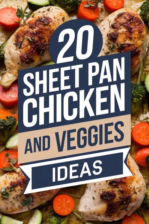 ?️ 20 Sheet Pan Chicken & Veggies Recipes That’ll Save You Time and Effort! These foolproof sheet pan meals are perfect for busy nights! Just toss, roast, and enjoy—healthy, flavorful dinners have never been this easy. ?? #SheetPanCooking #QuickDinners #HealthyEating #MealPrepIdeas #WeeknightSaviors