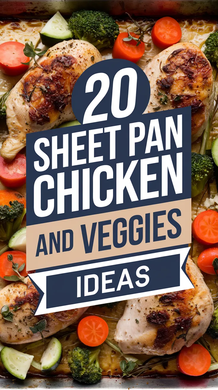 🍽️ 20 Sheet Pan Chicken & Veggies Recipes That’ll Save You Time and Effort! These foolproof sheet pan meals are perfect for busy nights! Just toss, roast, and enjoy—healthy, flavorful dinners have never been this easy. 🌟🔥 #SheetPanCooking #QuickDinners #HealthyEating #MealPrepIdeas #WeeknightSaviors