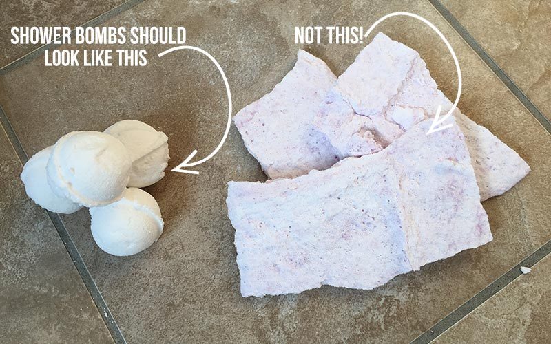This is what your DIY Shower Fizzies should look like!