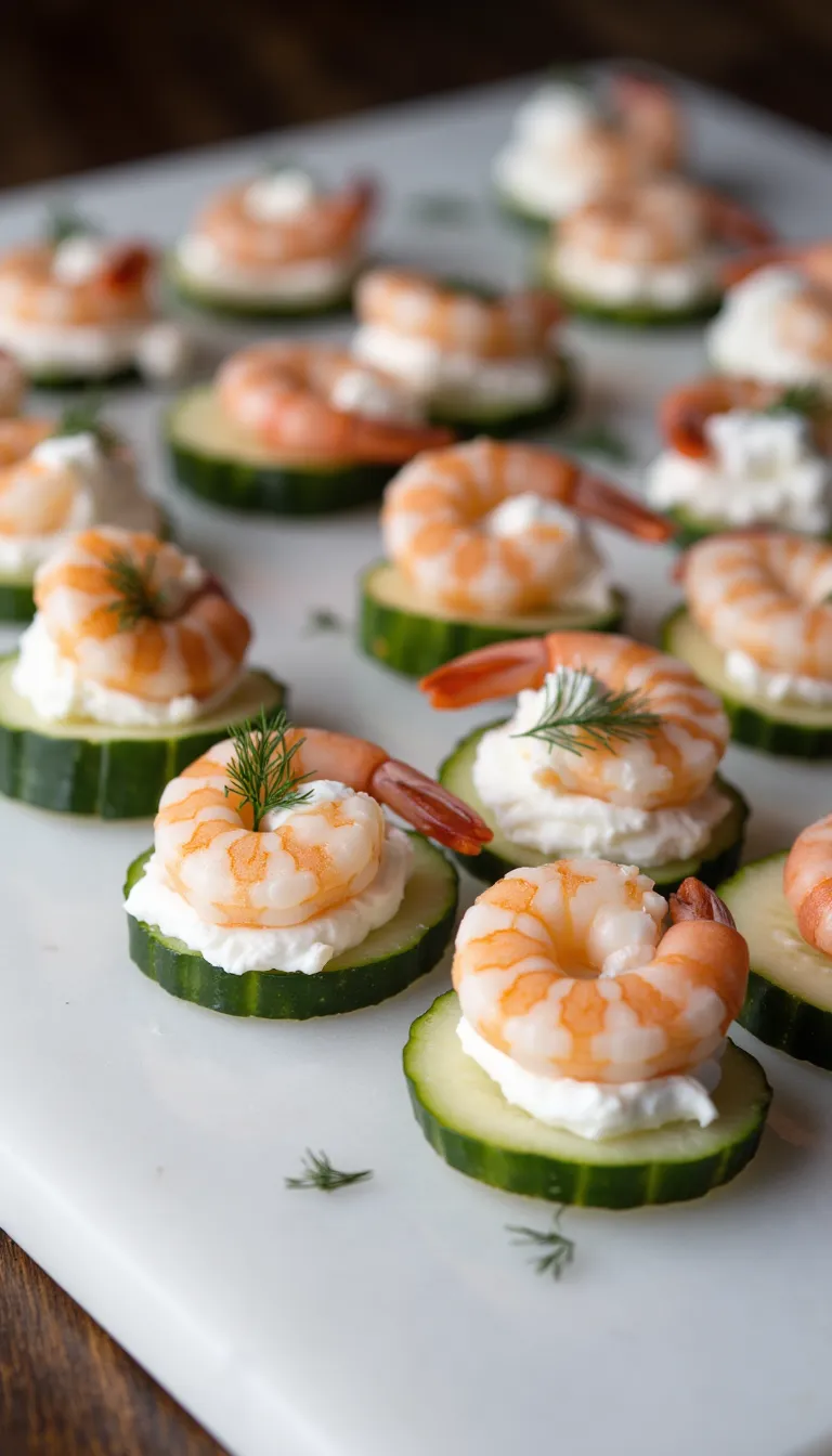 Cool and classy, these Shrimp & Cucumber Bites are a perfect summer toothpick appetizer—refreshing and low-carb!