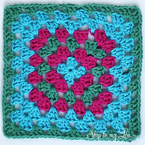 Simple Granny Square Dishcloth