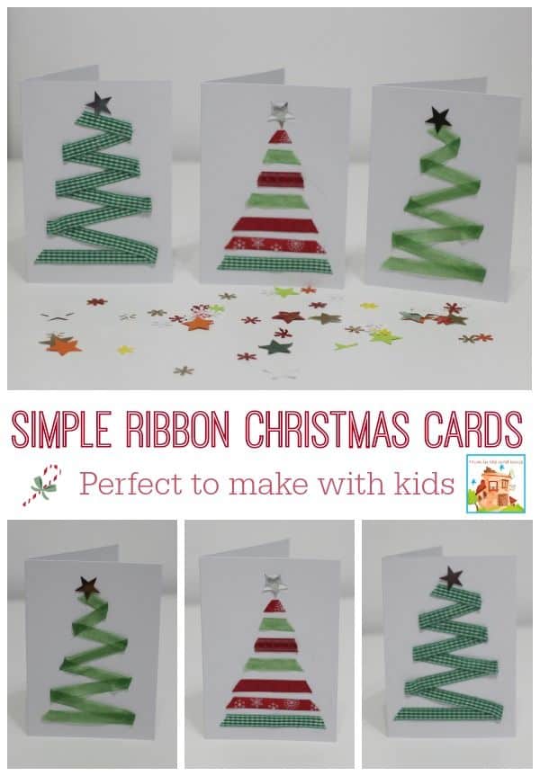 Simple Ribbon Christmas Cards