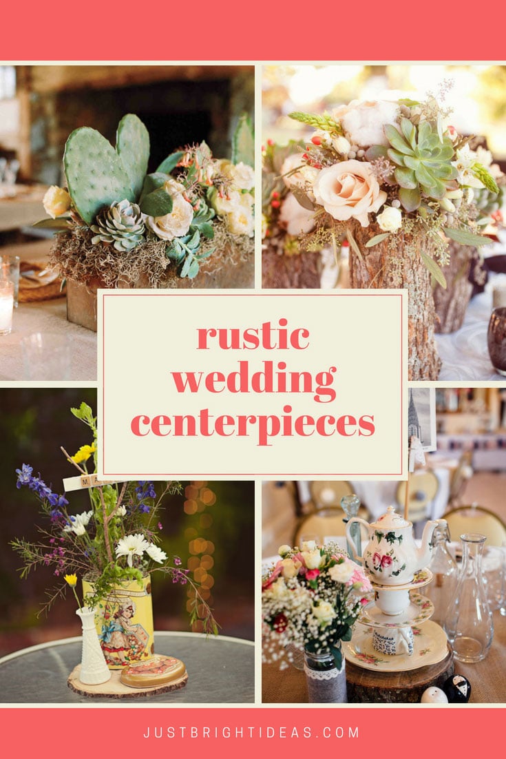 Simple Wedding Rustic Centerpieces