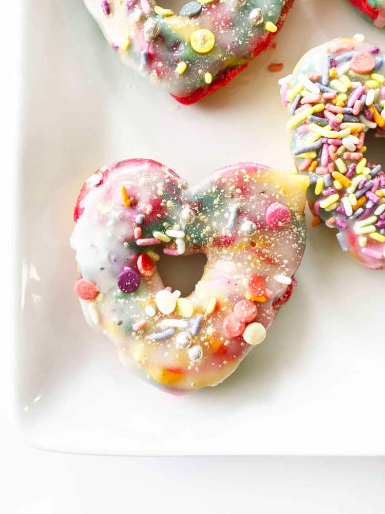 Skinny Rainbow Unicorn Donuts