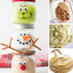 Christmas Slime Recipes make the perfect stocking stuffer for kids!