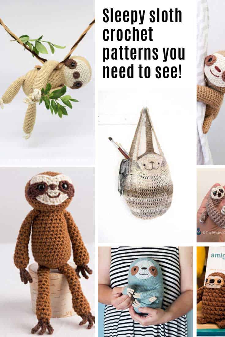 Oh my goodness these sloth crochet patterns are ADORABLE!