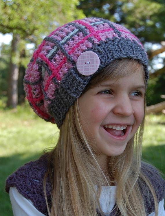 Slouch Beanie Hat Crochet pattern