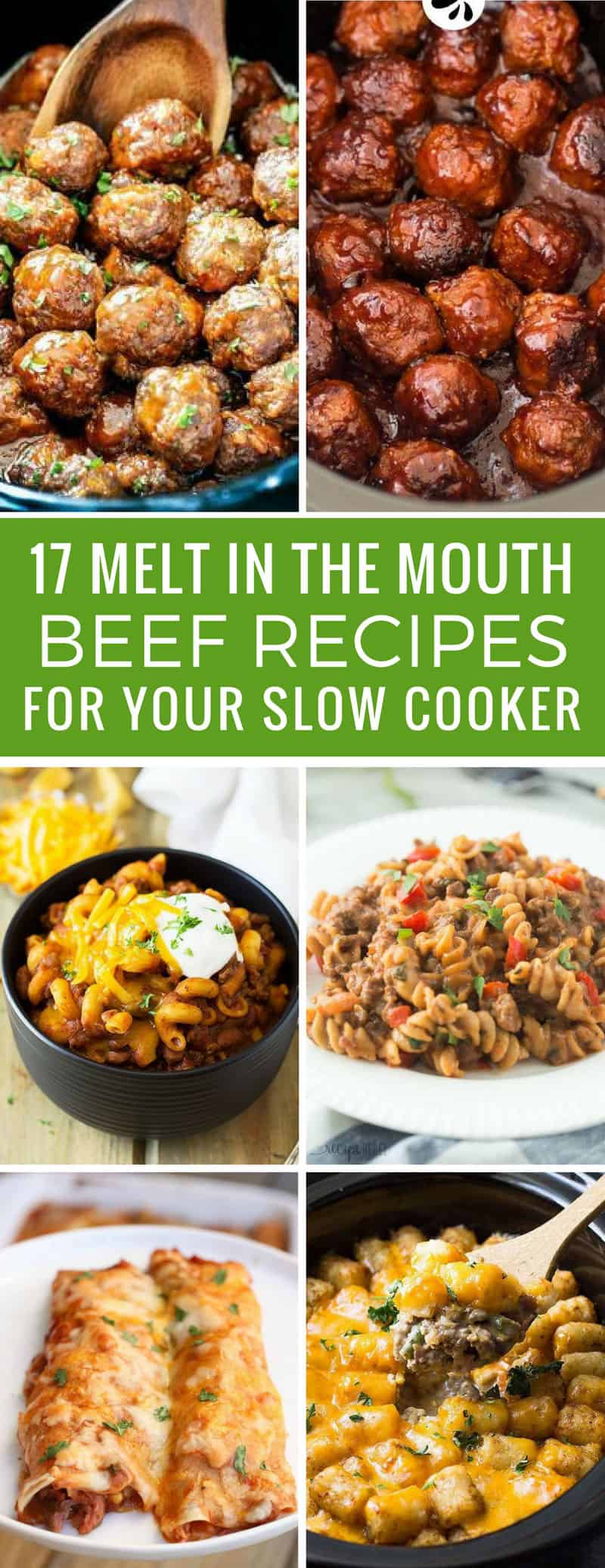 Comfort food! These slow cooker beef recipes are just what we need for Fall and Winter meal plans! Thanks for sharing!