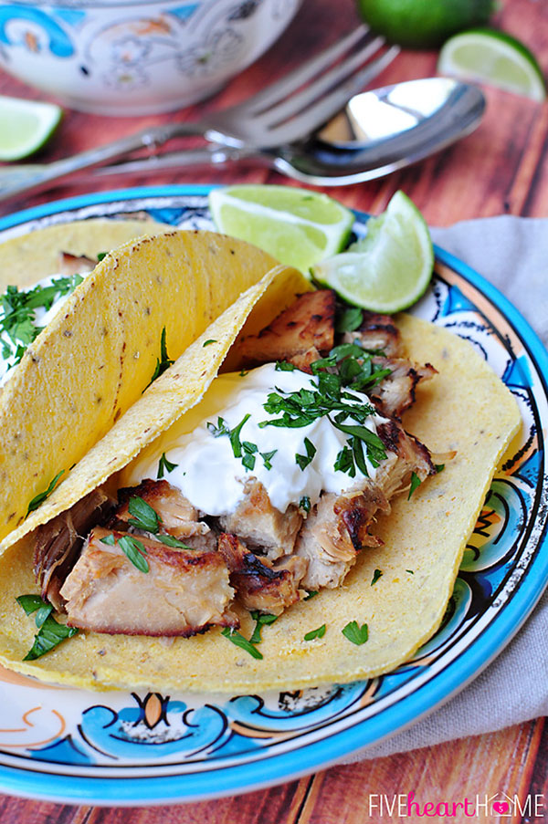 Slow Cooker Mexican Pulled Pork from http://fivehearthome.com/2014/05/01/slow-cooker-carnitas-tacos-mexican-pulled-pork/