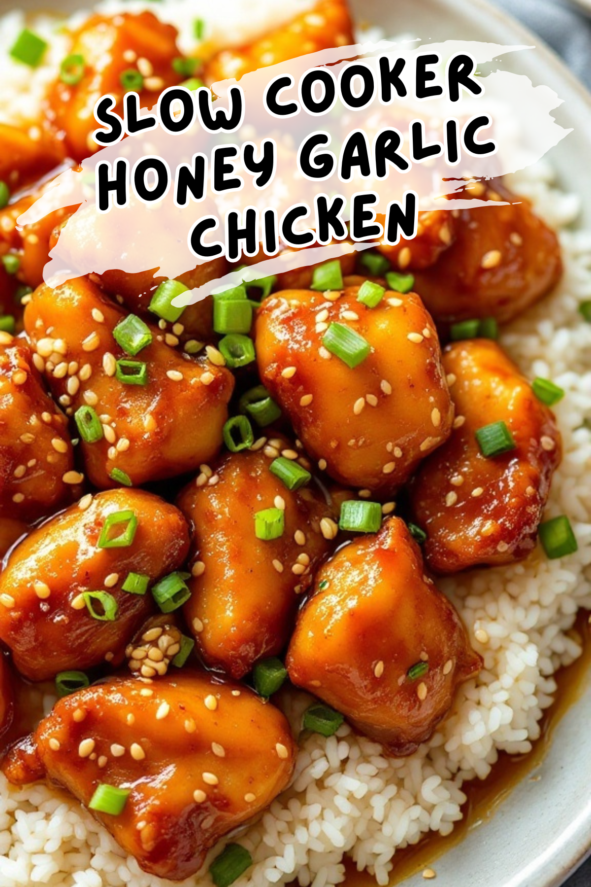 Slow Cooker Honey Garlic Chicken is a delightfully easy dish that you'll want on your dinner table. The chicken becomes tender and juicy, soaking up the sweet and savory sauce as it cooks. Serve it over rice for a complete meal that everyone will love!