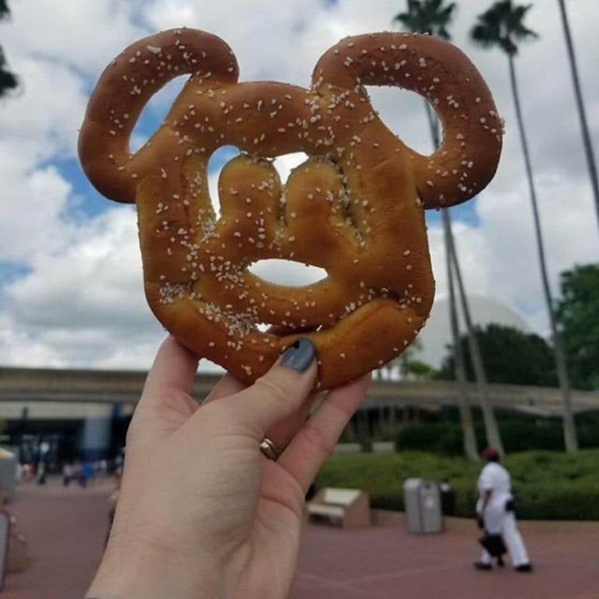 You're on vacation and can totally eat Mickey pretzels for breakfast!