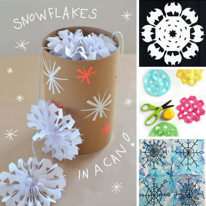 21 Super Easy Snowflake Crafts for Kids to Make this Christmas!