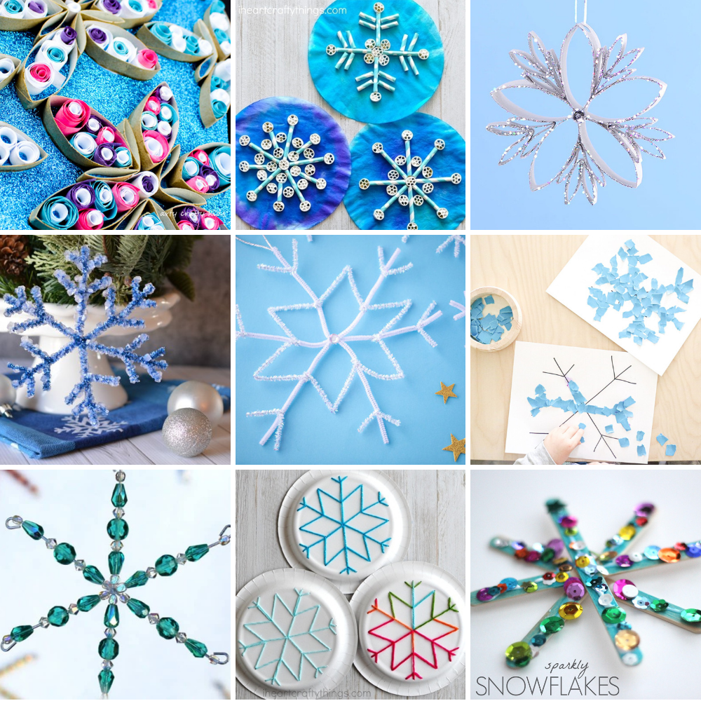 Easy Snowflake Crafts for Kids - Snow Day Projects to Make at Home