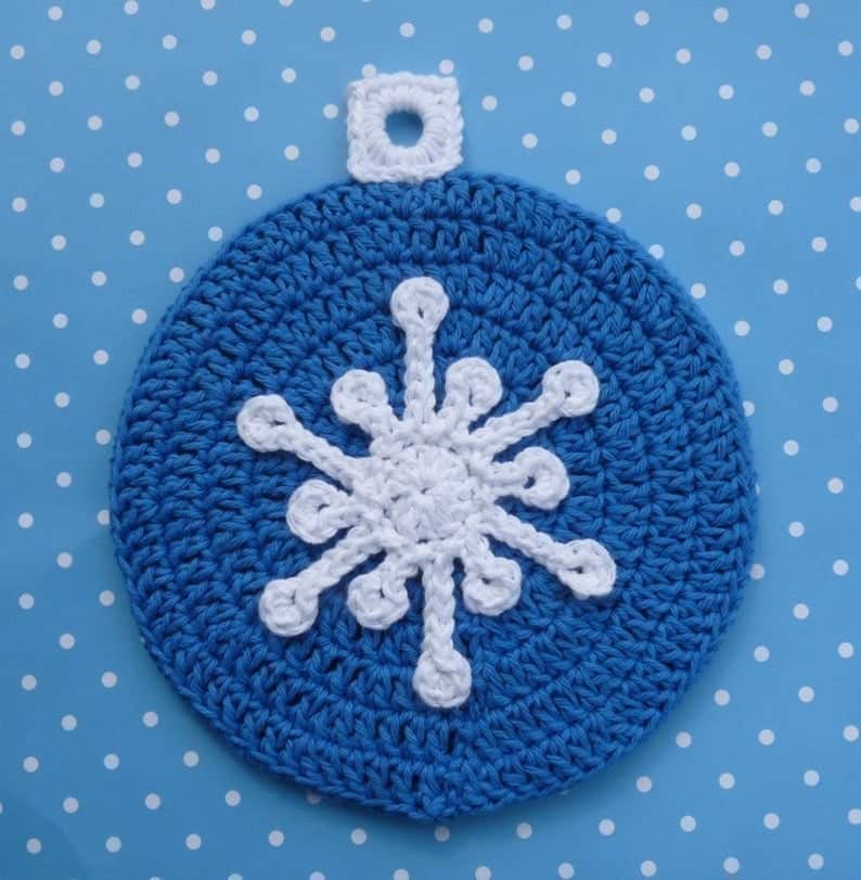 Snowflake Ornament Potholder