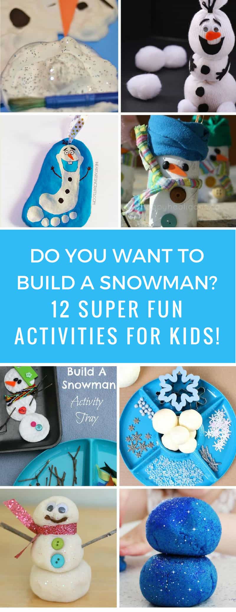 How fun! These snowman crafts will keep us busy through the winter until we can build a real snowman! Thanks for sharing!