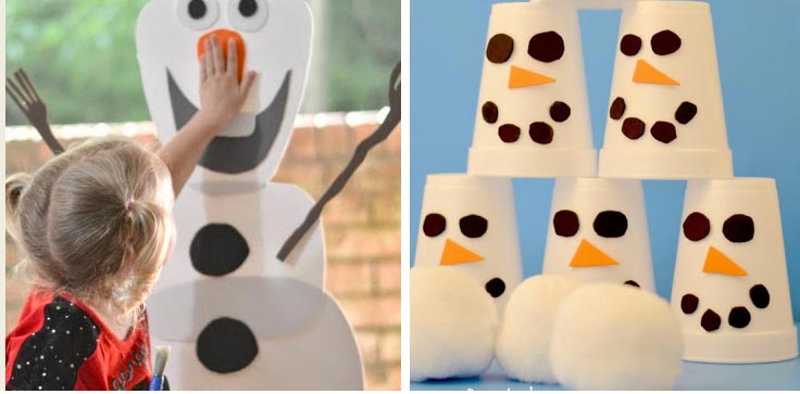 If your little one is in love with Frozen they'll love these snowman activities for toddlers!
