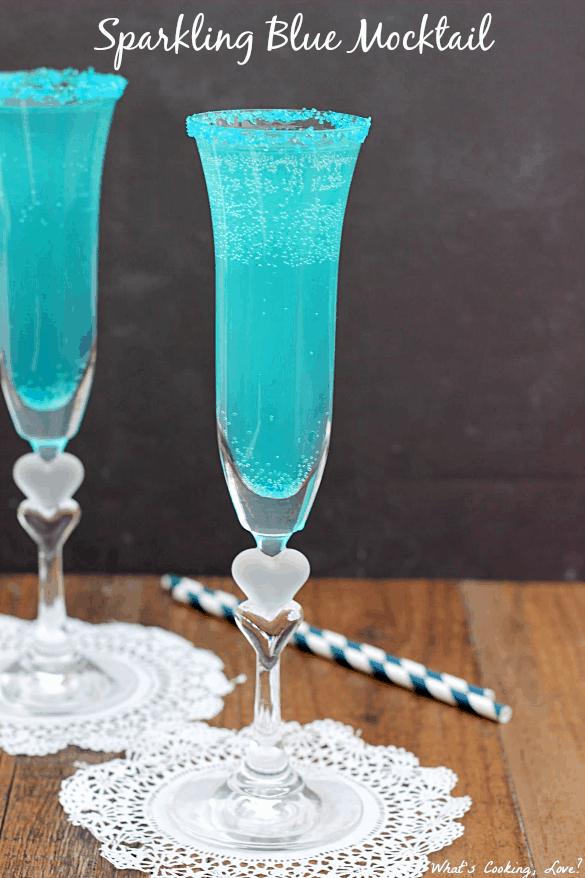 Sparkling Blue Mocktail