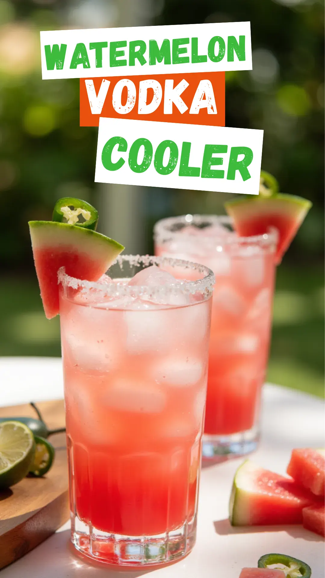 Looking for a summer cocktail with a kick? 🍉🔥 This Spicy Watermelon Vodka Cooler combines sweet watermelon, zesty lime, and a hint of jalapeño heat for the ultimate refreshing drink. Perfect for backyard BBQs, happy hour, or lounging in the sun! #vodkacocktails #summerdrinks #watermeloncocktail #spicycocktail #drinkrecipe