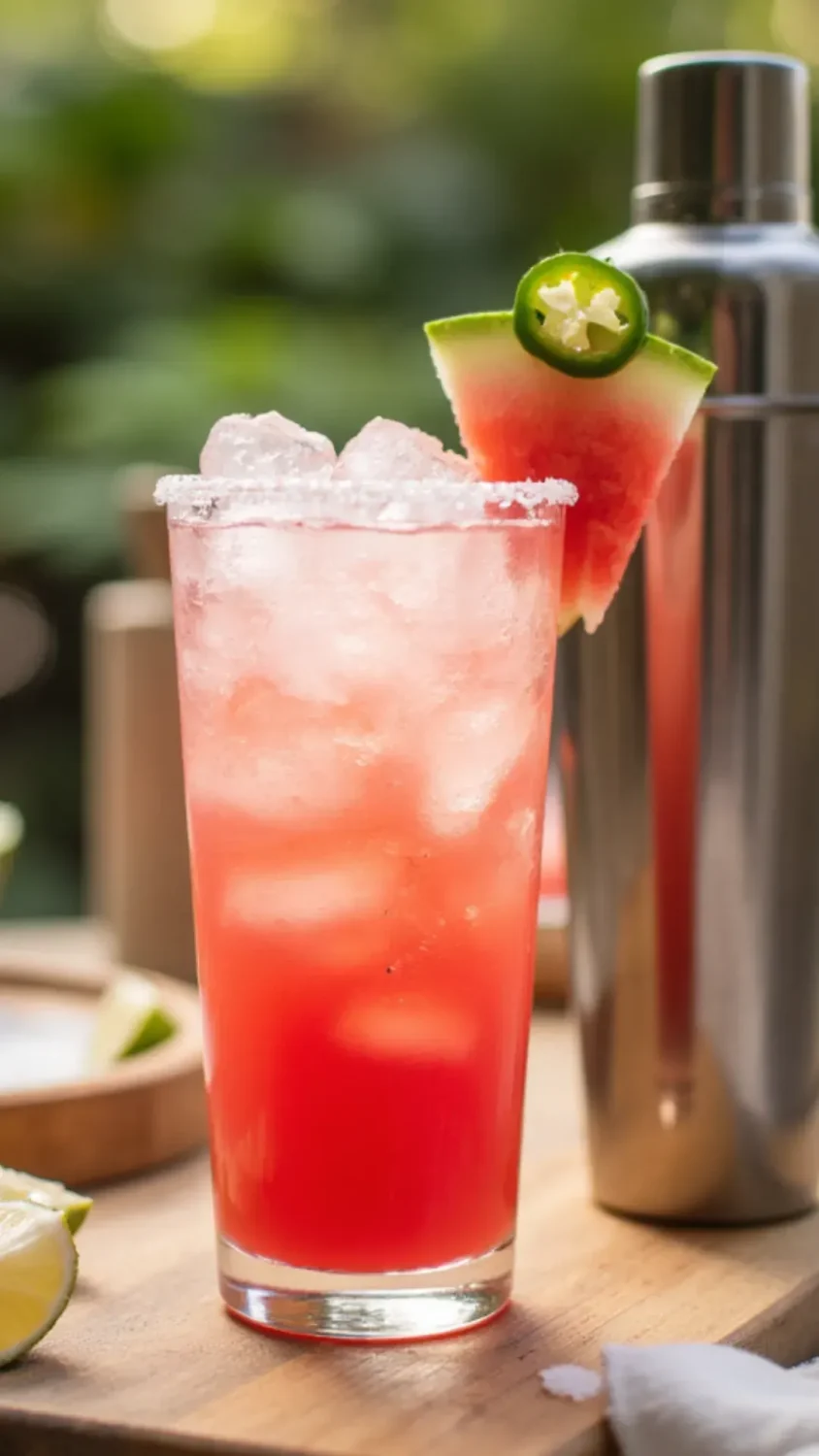 Looking for a refreshing drink with a little kick to spice up your warm-weather hangouts? The Spicy Watermelon Vodka Cooler brings together the natural sweetness of fresh watermelon, the tang of lime, and a hint of jalapeño heat—all balanced by smooth vodka. It’s perfect for those afternoons when you’re catching up with friends!