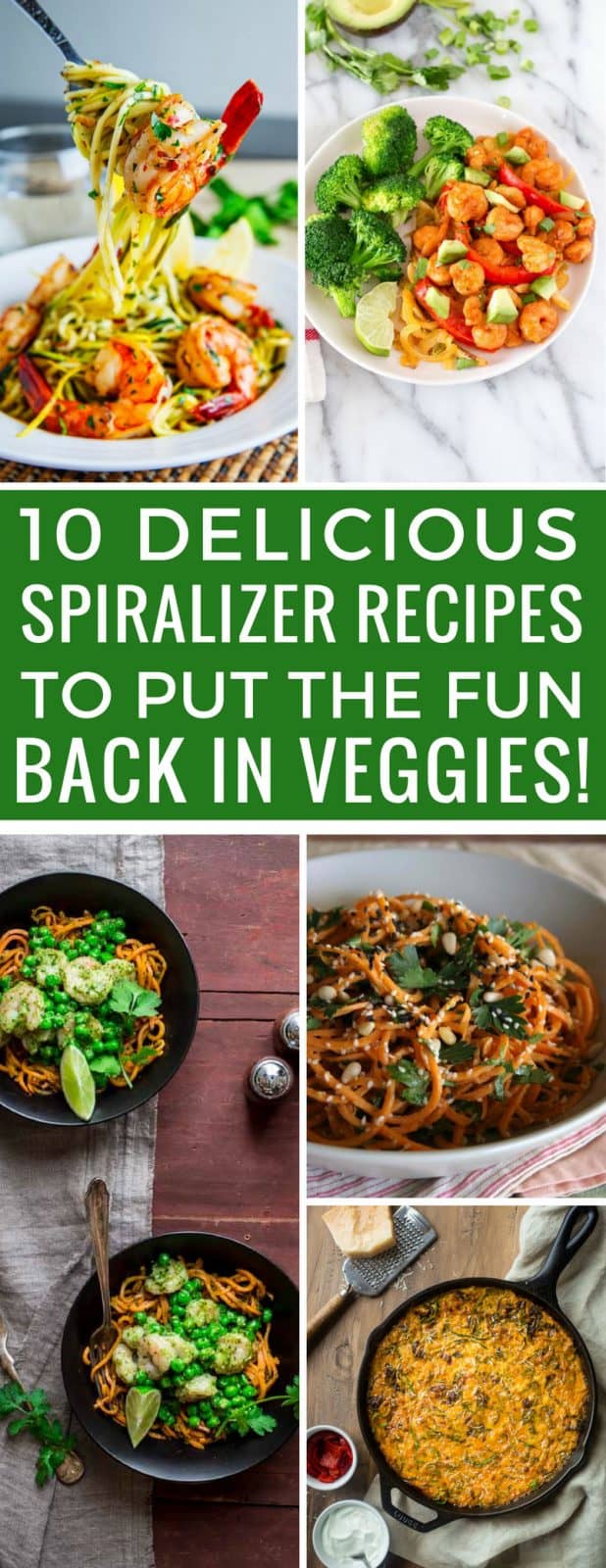 10 of the Best Spiralizer Recipes that Put the Fun into Veggies!