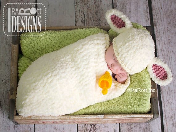 Spring Lamb Crochet Cocoon