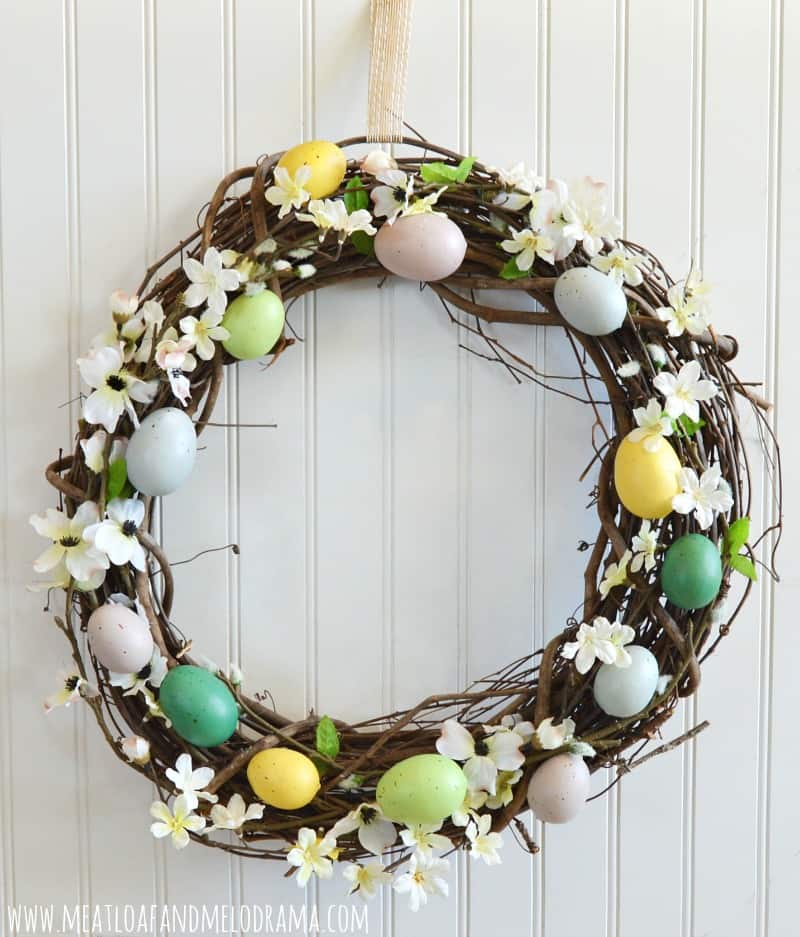 Rustic Easter Egg Wreath