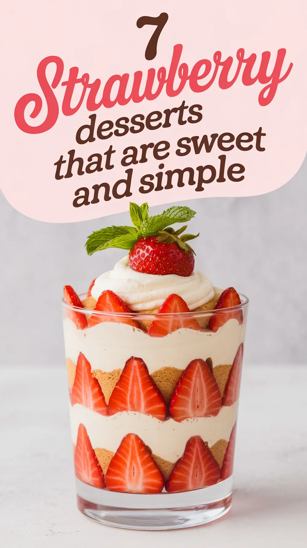 Satisfy your sweet tooth with these easy strawberry dessert recipes! From no-bake pies to refreshing parfaits, these treats are perfect for any occasion and require minimal effort. 🌸🍰 #StrawberryDesserts #SweetTreats #EasyRecipes #BakingInspo #DessertIdeas