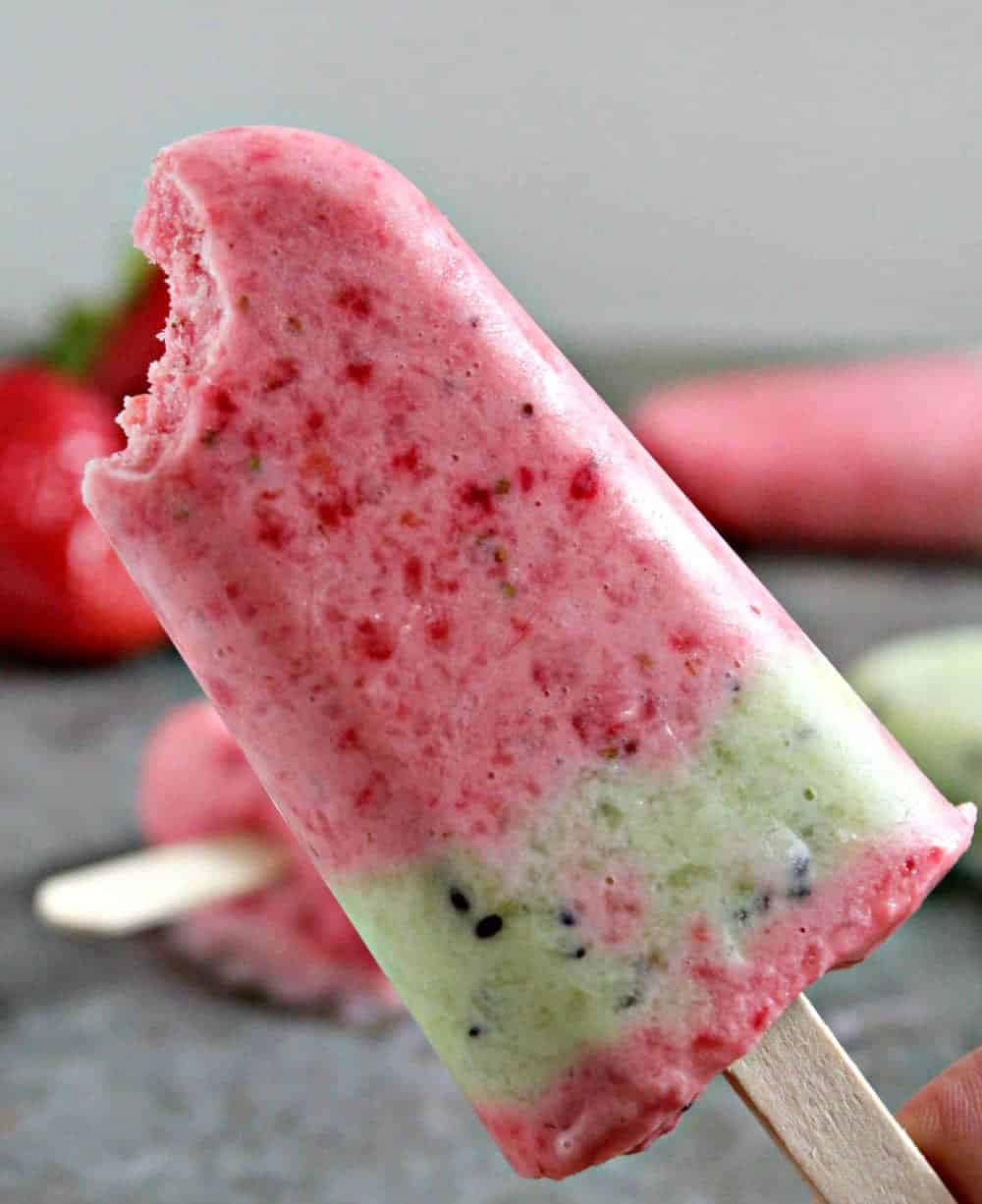 Strawberry Kiwi Popsicles