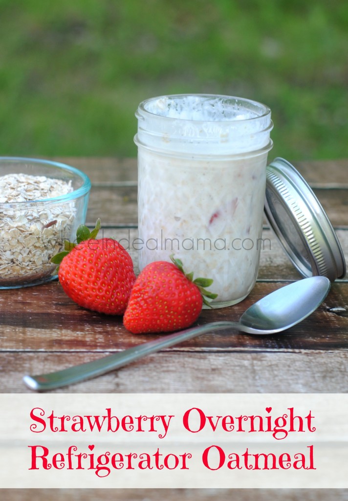 YUM - This Strawberry overnight oatmeal tastes YUMMY!