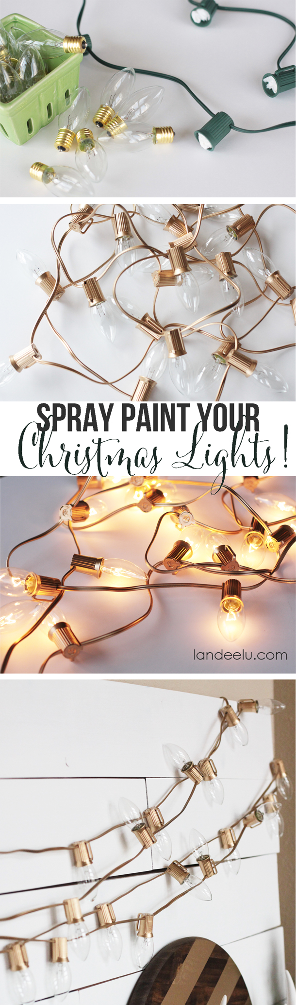 Decorate Your Mantel Piece with Gold Lights