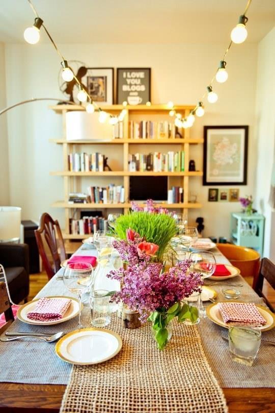 Make a Feature Display Above Your Dining Table