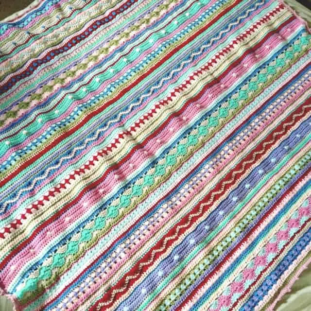 Stripey Blanket Crochet Pattern