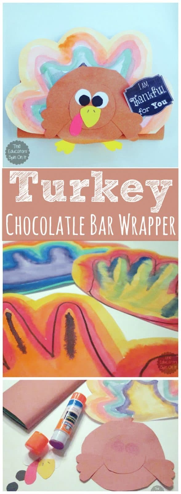 T is for Turkey Craft Chocolate Bar Wrapper