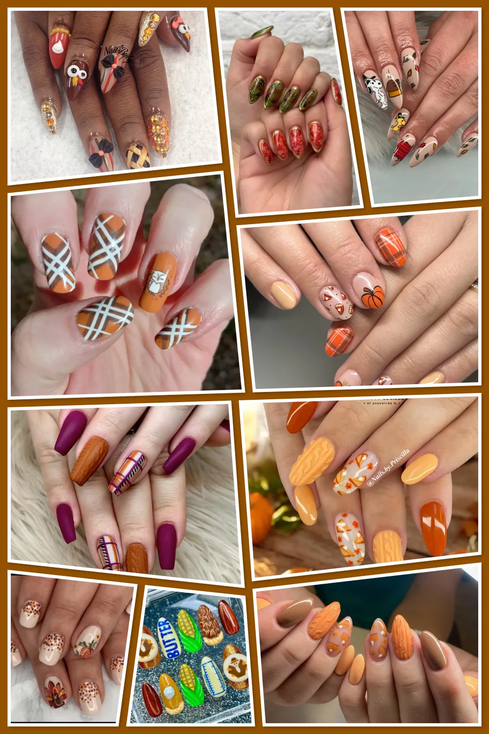 Looking for Thanksgiving nails ideas? From cozy sweater textures and pumpkin accents to cute turkey art and plaid designs, these fall nail inspo looks are perfect for November. Try them at home or bring your favorite to the salon! 💅