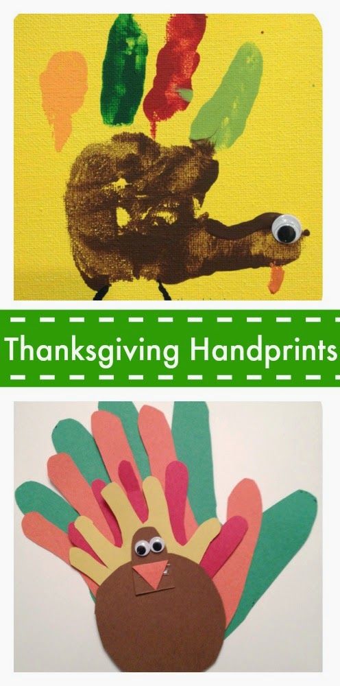 Thanksgiving Crafts for Infants Turkey Handprints