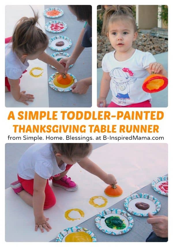 Thanksgiving Crafts for Toddlers Table Runner