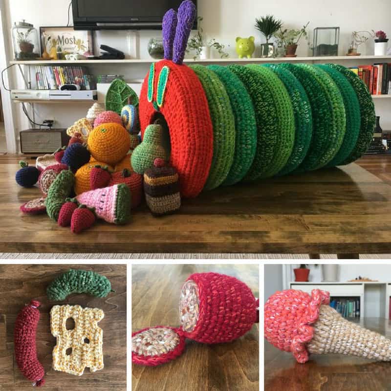 crochet very hungry caterpillar toy